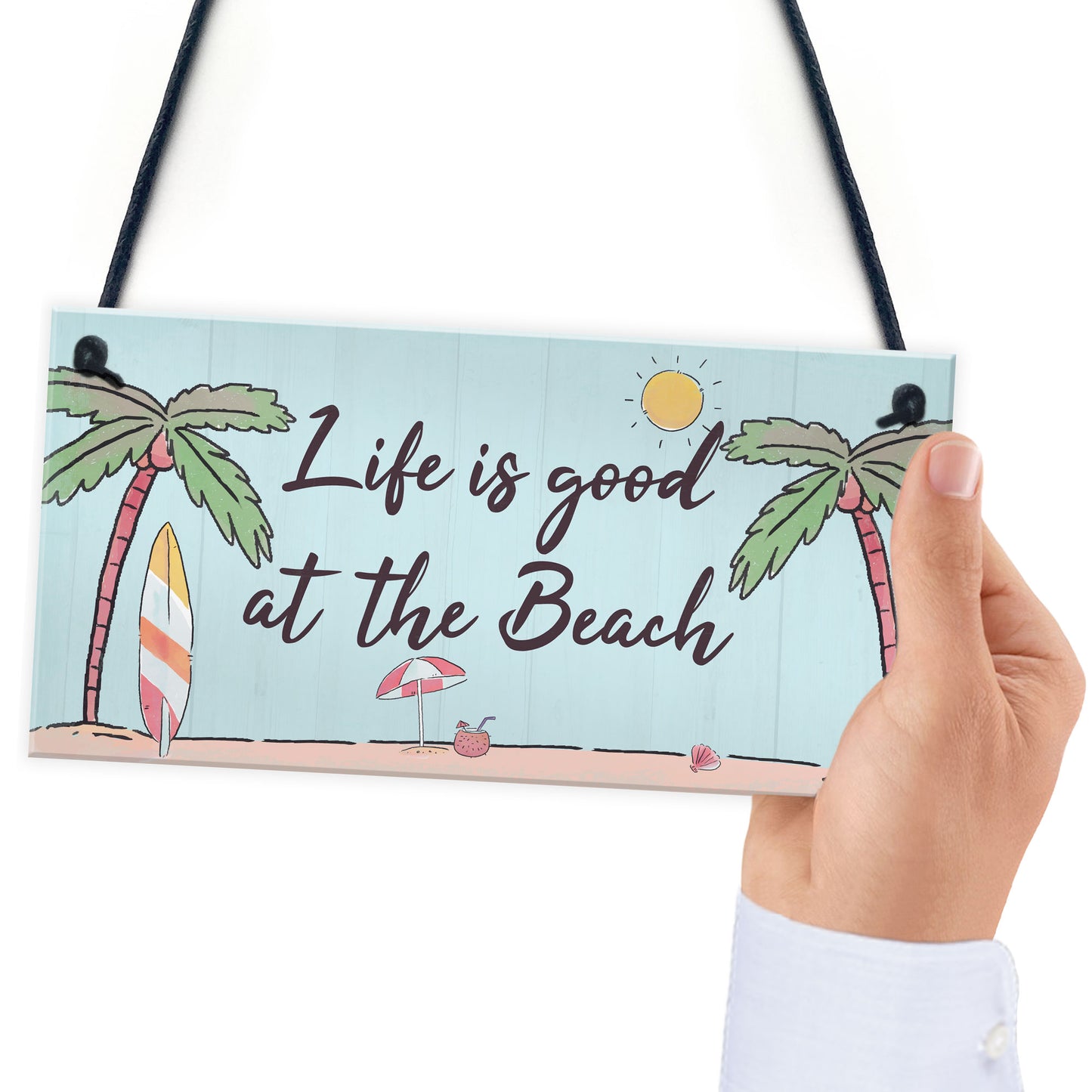 Beach Plaque Nautical Theme Hanging Plaque Hot Tub Garden