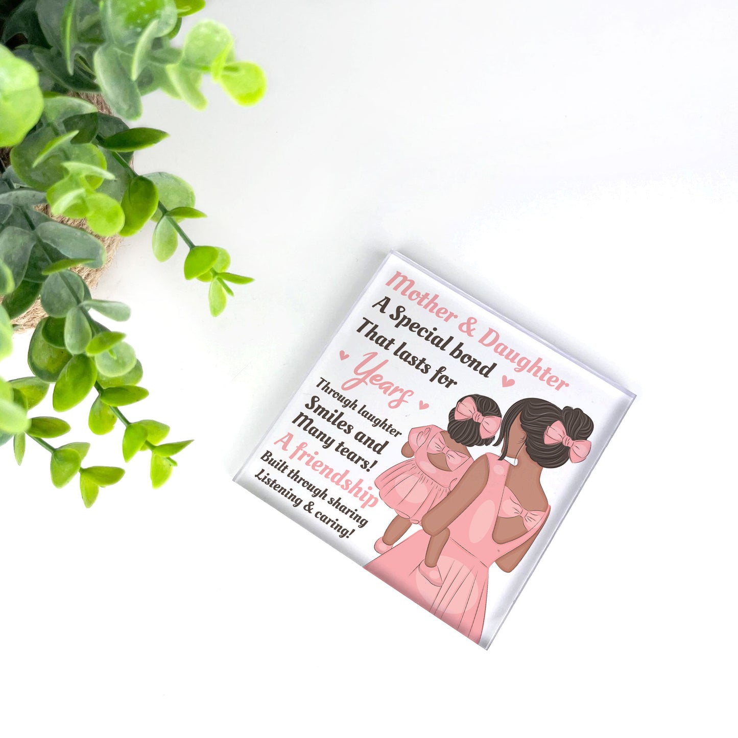 Mother And Daughter Gifts Acrylic Block Mum Gift Daughter Gift