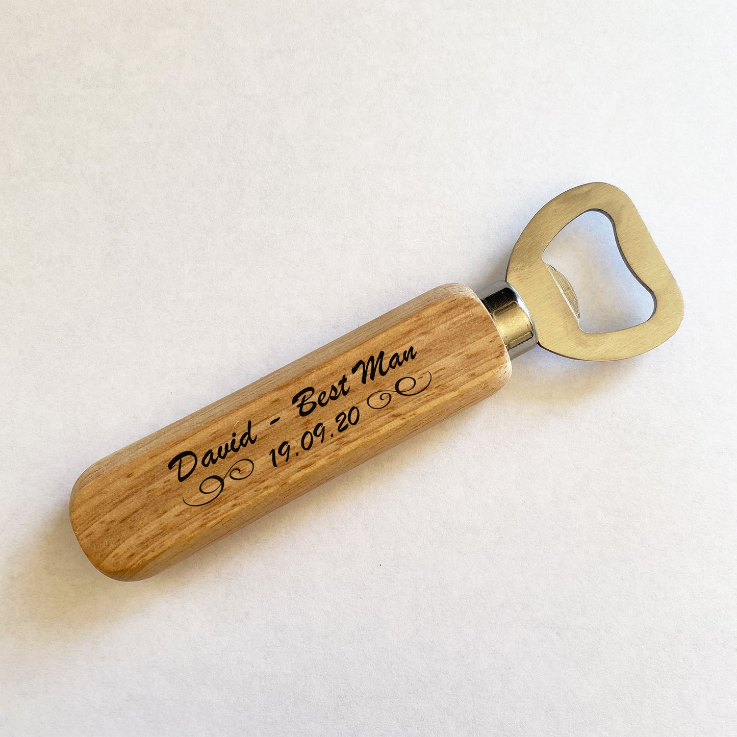 Personalised Bottle Opener Wedding Favours Thank You Best Man