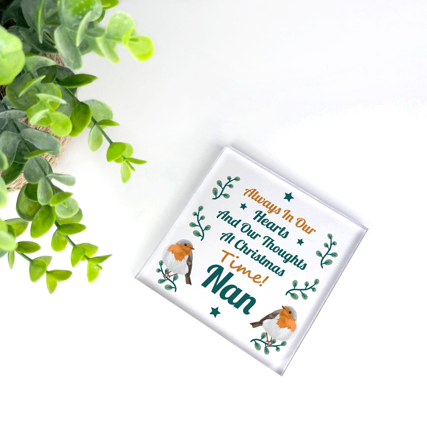 Memorial Christmas Plaque For Nan Keepsake Memorial Plaque
