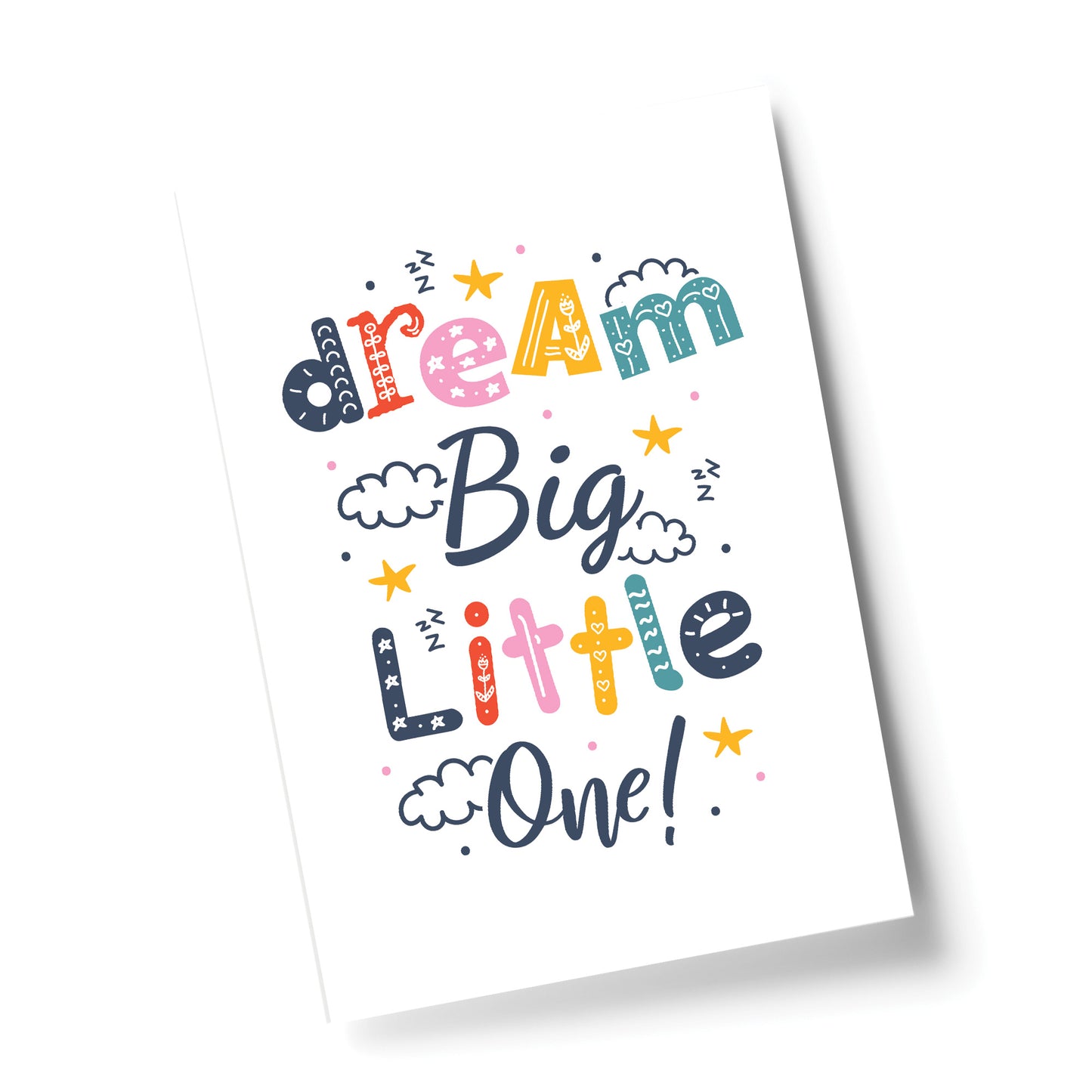Nursery Print Dream Big Baby Kids Room Pictures Wall Art Decor