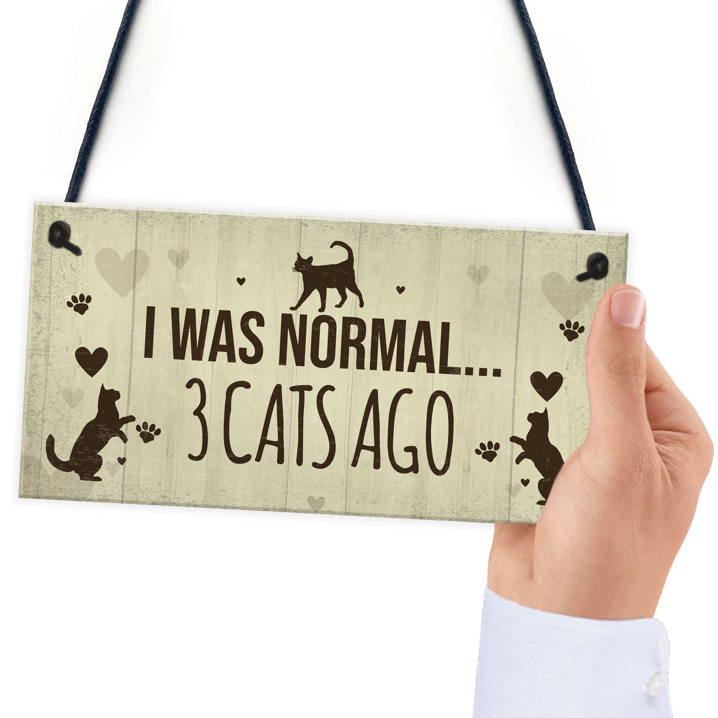 Funny Cat Gifts For Cat Lovers Birthday Cat Sign For Home Wall