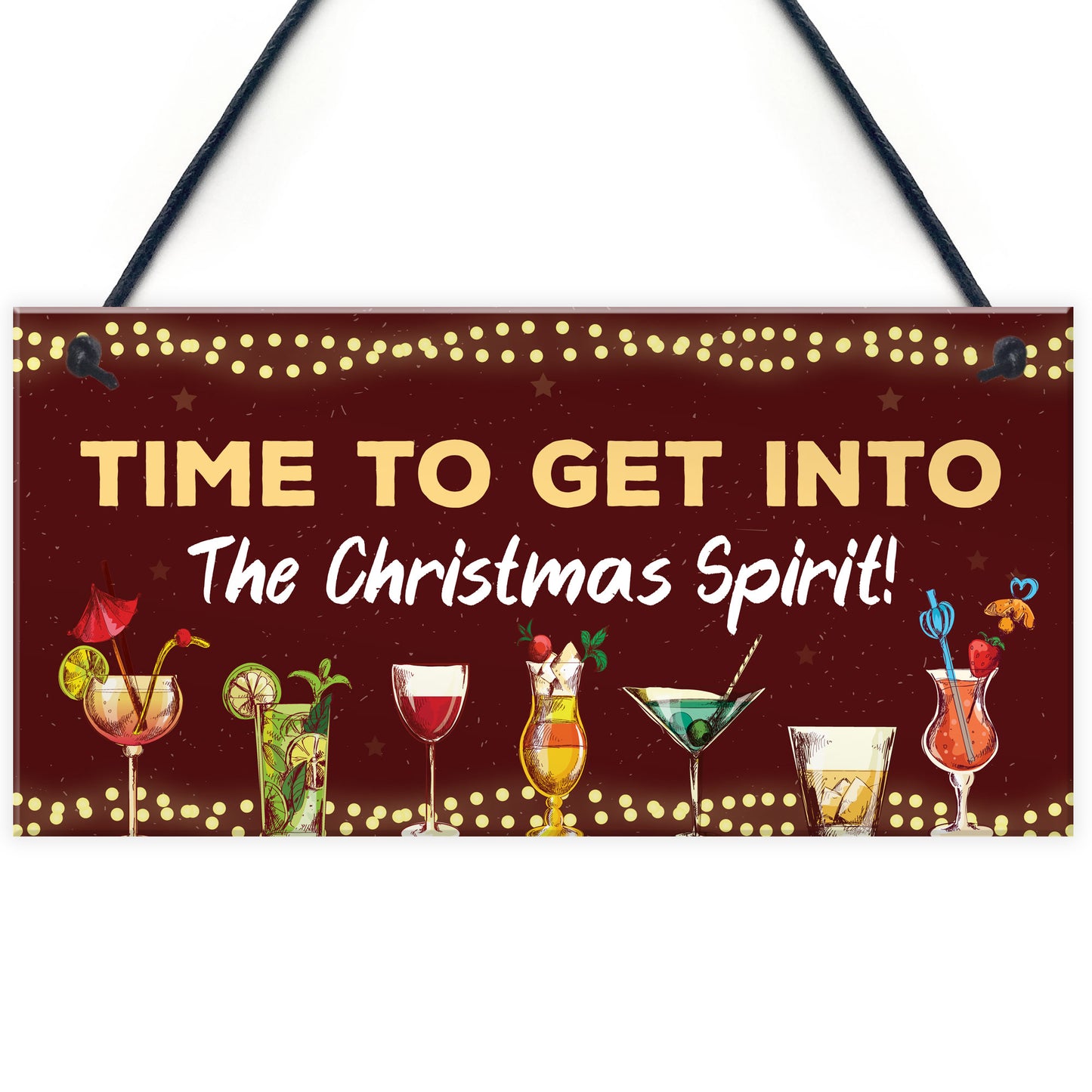 Funny Bar Sign 3 Pack Plaque Christmas Decorations Home Bar