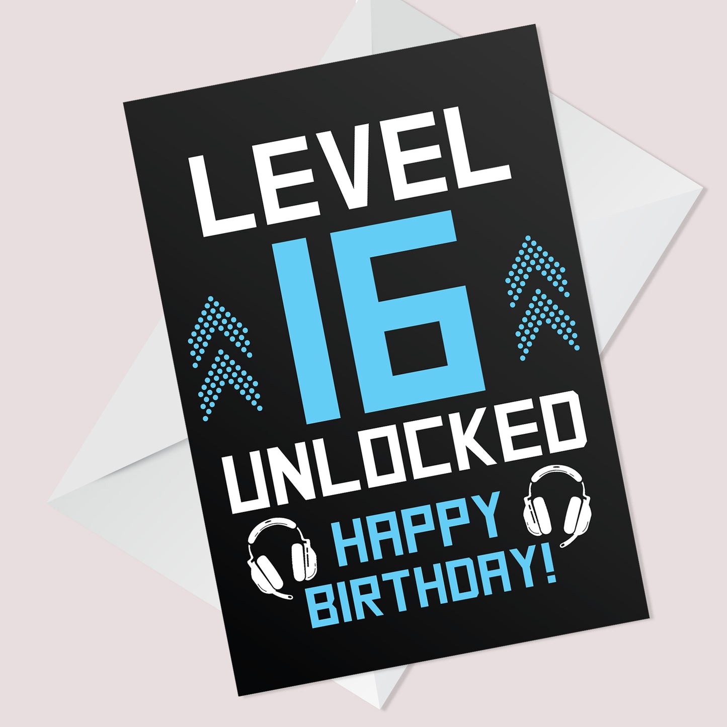 Funny 16th Birthday Card For Son Brother LEVEL 16 Humour Card