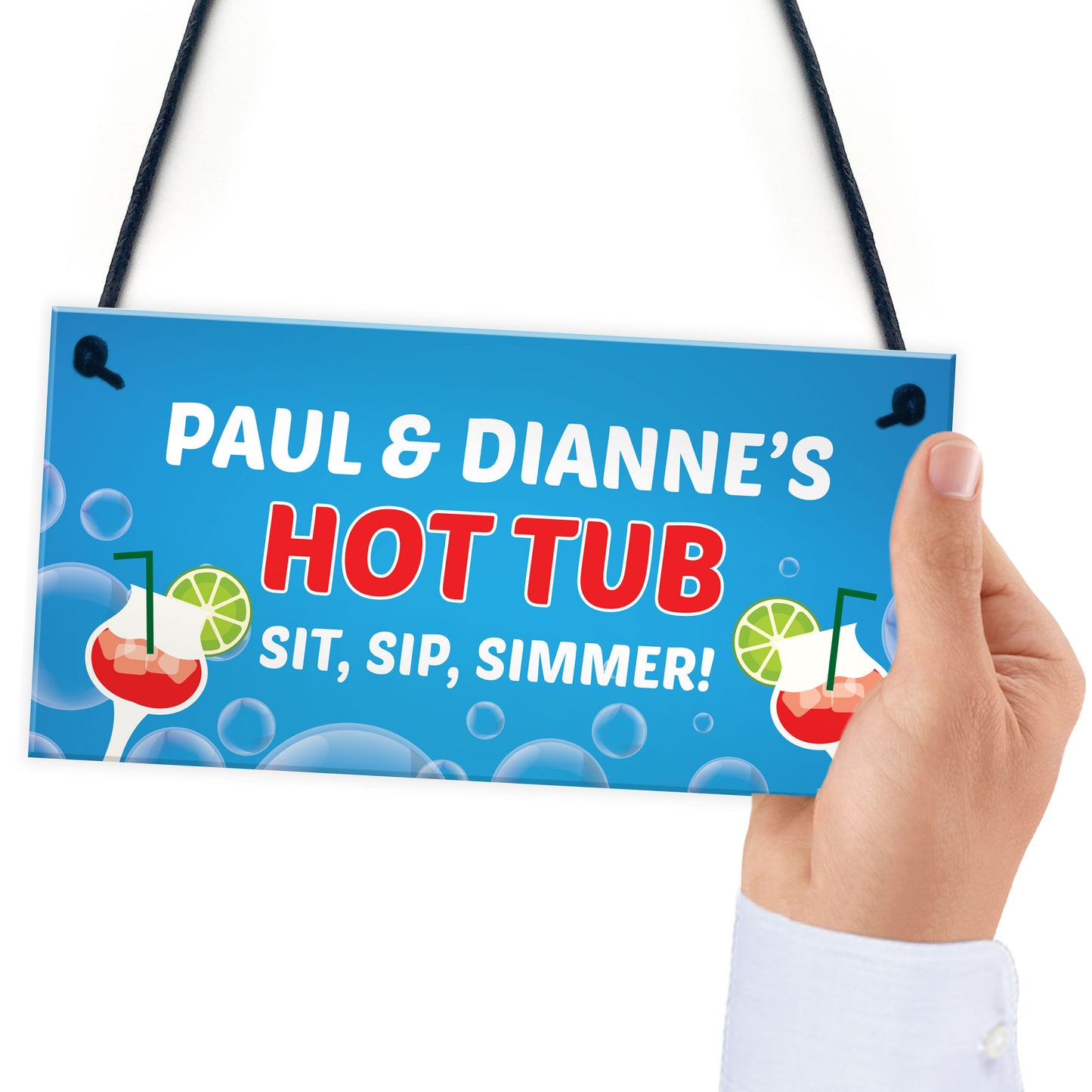 Funny Hot Tub Decor Personalised Hot Tub Sign Accessories Garden