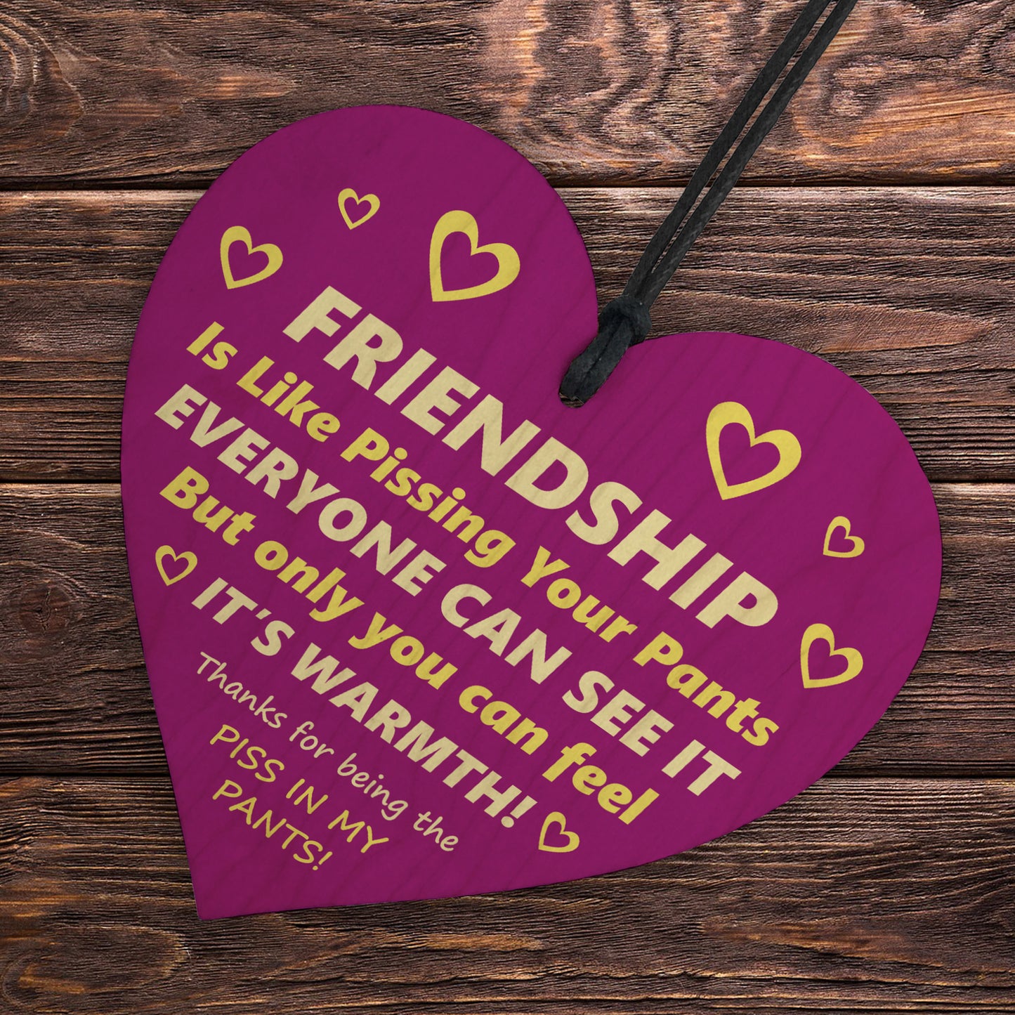 Best Friend Birthday Gifts Thank You Wood Heart Friendship Gifts