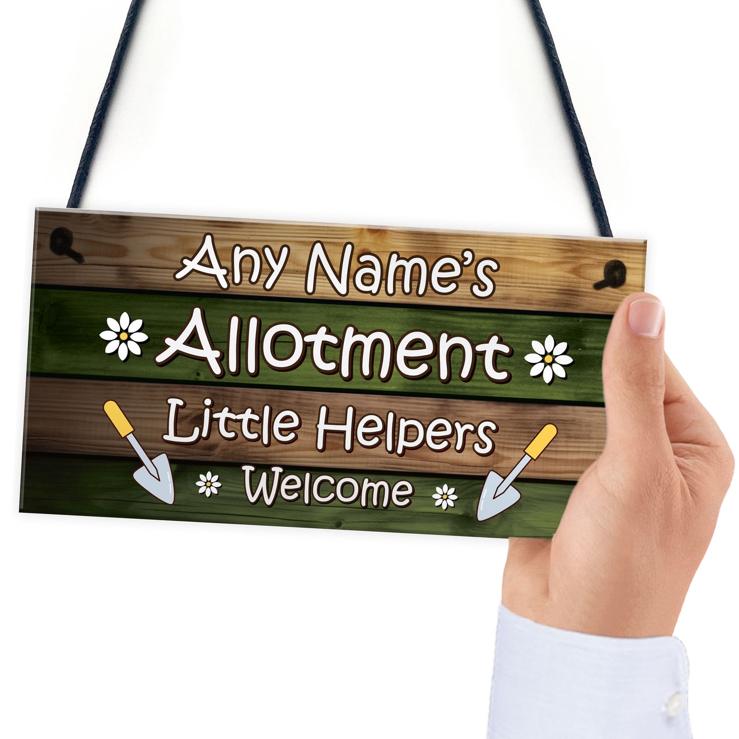 Allotment Sign Personalised Hanging Sign For Garden Summerhouse