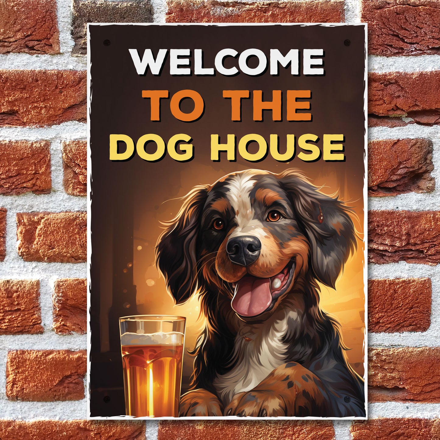 Funny Joke The Dog House Sign For Home Bar Pub Man Cave Hanging