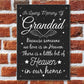 Special Grandad Memorial Grave Gift Hanging Wall Plaque Memorial