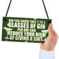 Funny Alcohol Gift Home Bar Sign Gin Garden Pub Shed Plaque Gift