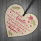 Auntie Gifts For Birthday Shabby Chic Wood Heart Best FRIEND