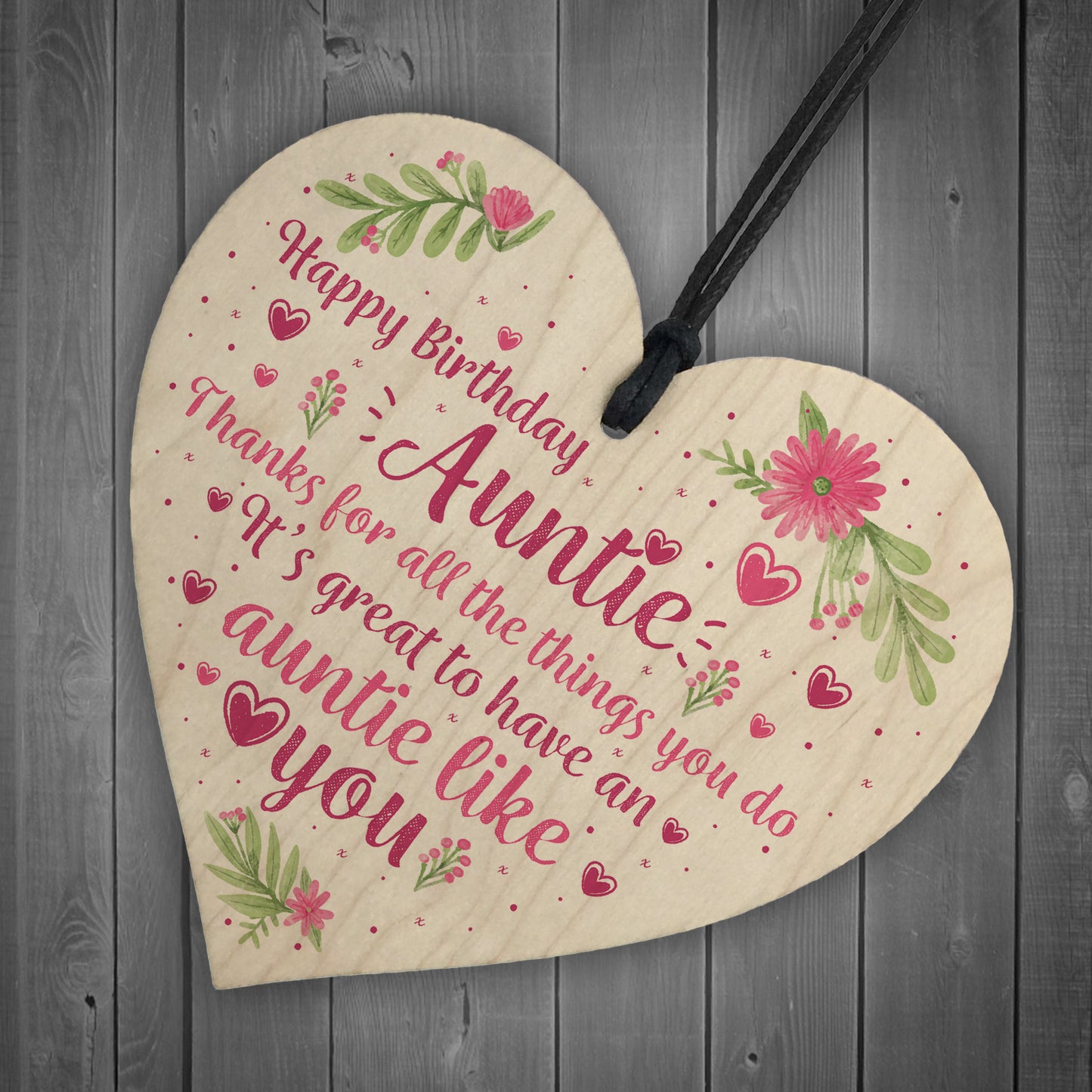 Auntie Gifts For Birthday Shabby Chic Wood Heart Best FRIEND