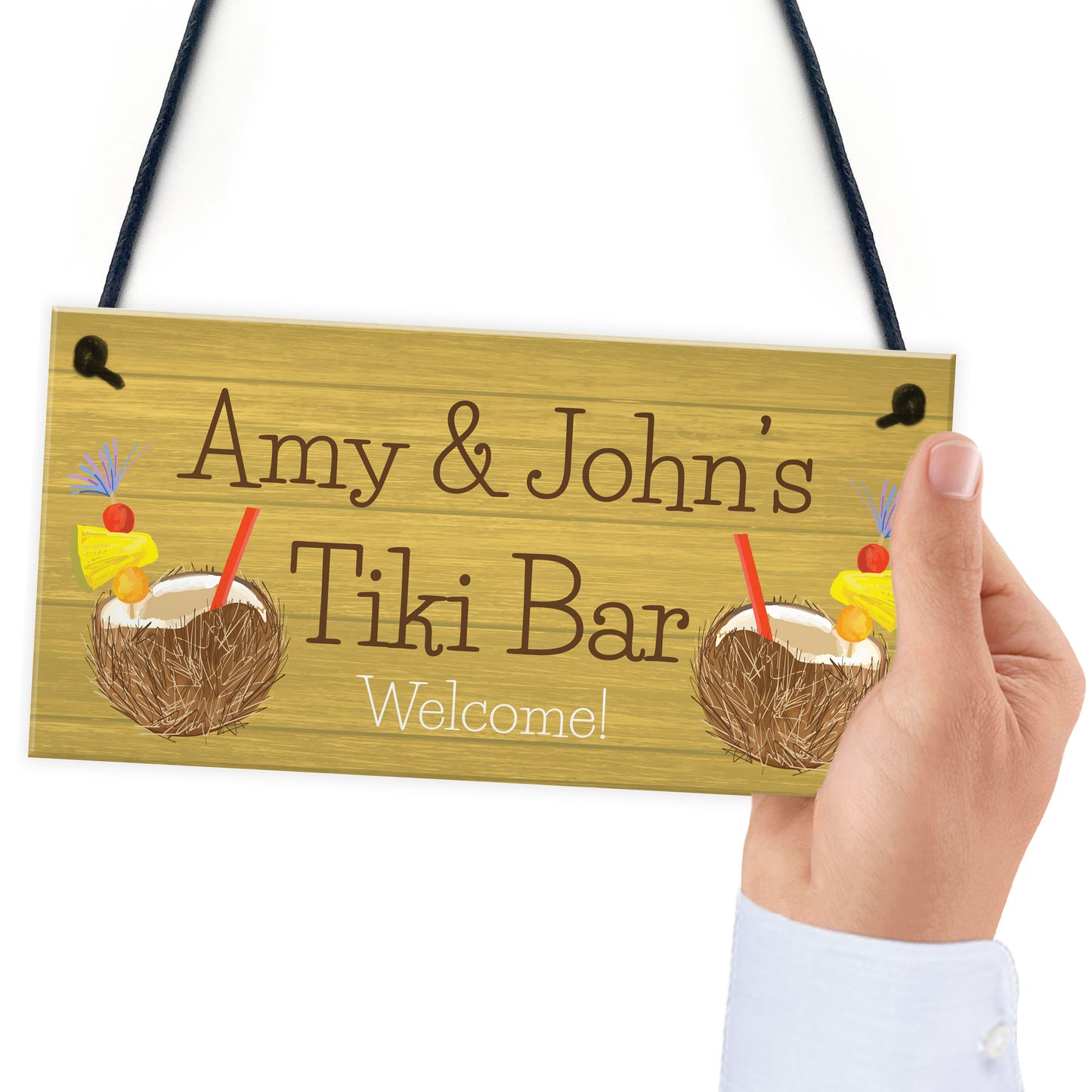 Personalised Tiki Bar Garden Sign Home Decor Signs For Garden
