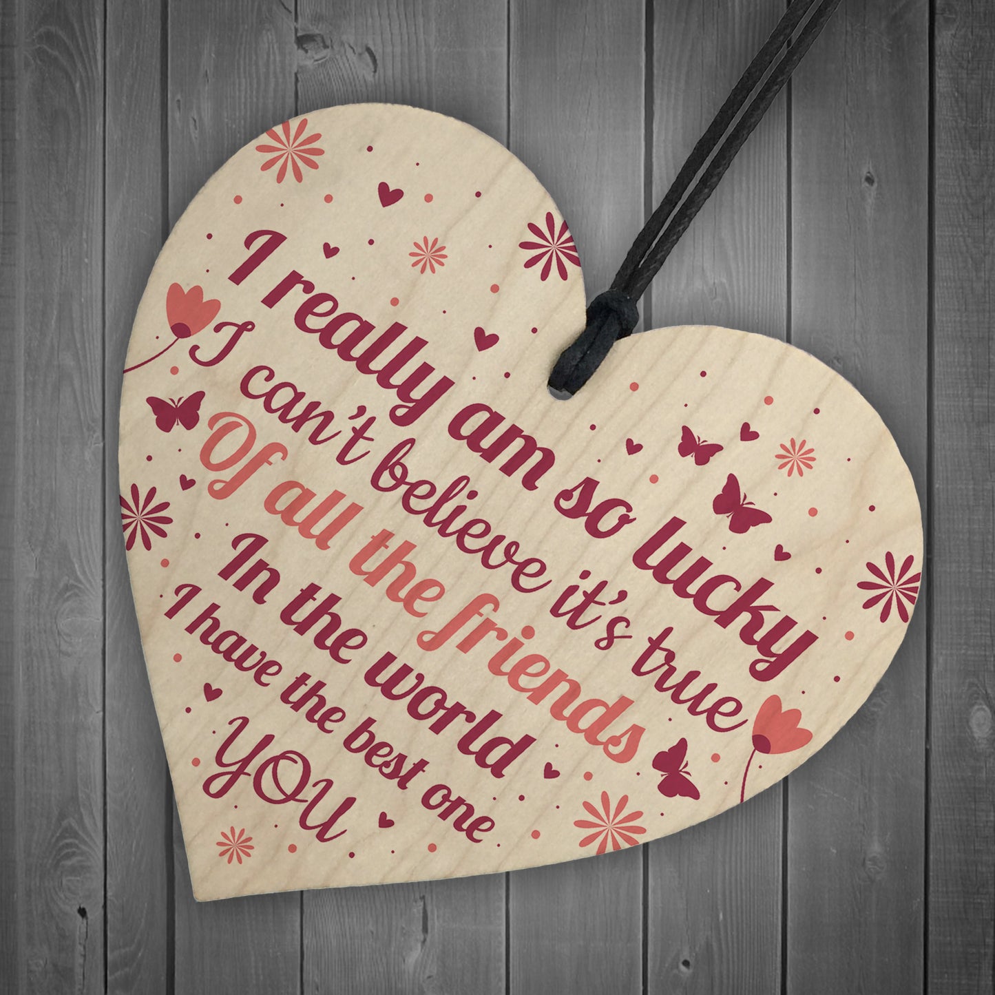 Best Friend Gifts For Women Wooden Heart Best Friend Card Thanks
