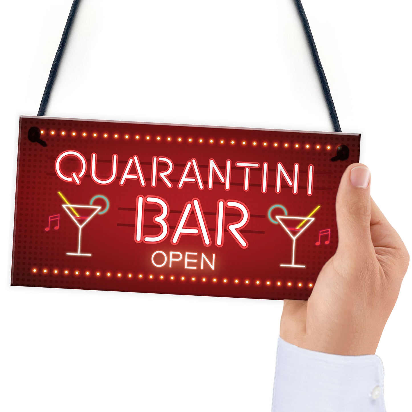Novelty Home Bar Signs QUARANTINE Gifts For Man Cave Bar Signs