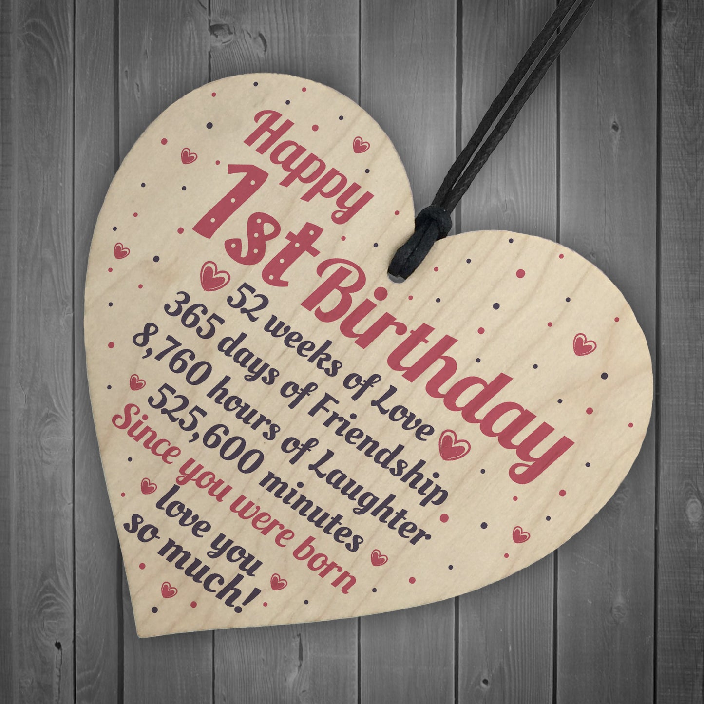 Happy 1st First Birthday Baby Daughter Son Grandson Grandaughter