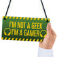 Funny Gaming Sign For Son Dad Brother Gaming Room Decor