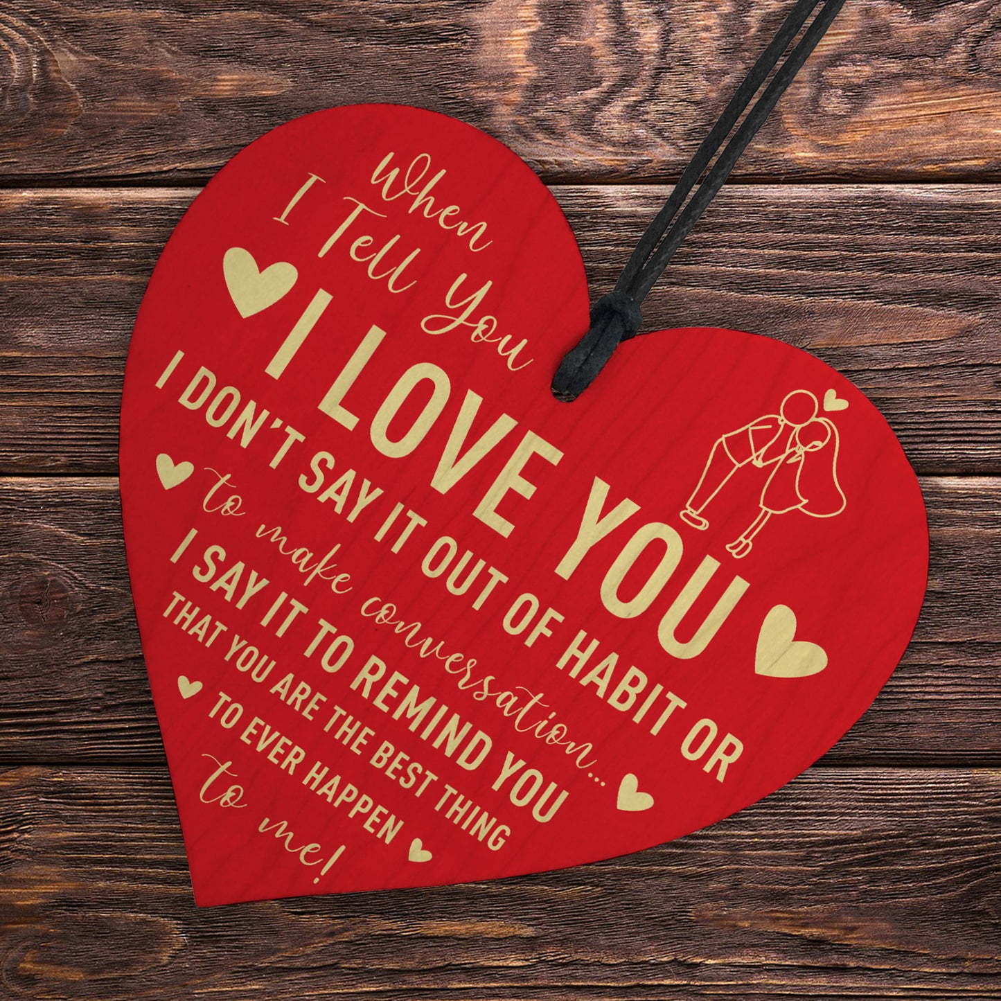 Valentines Day Gift For Him Her I LOVE YOU Gift For Anniversary