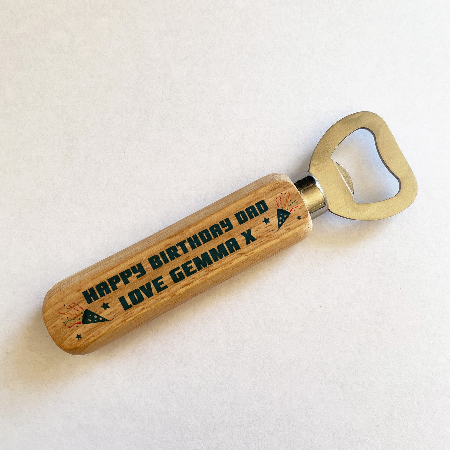 Birthday Gift For Dad Wood Bottle Opener Dad Gift From Daughter