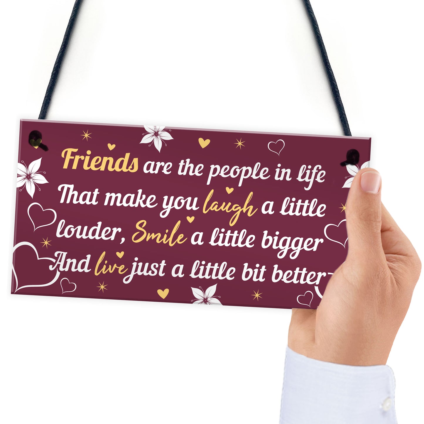 BEST FRIEND PLAQUE Thank You Gift For Her Birthday Gifts For Her