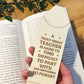 Teacher Gifts For Men And Women Poem Wood Bookmark Thank You