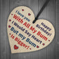 Birthday Gift For Boyfriend Husband Rude Wood Heart Gift For Him