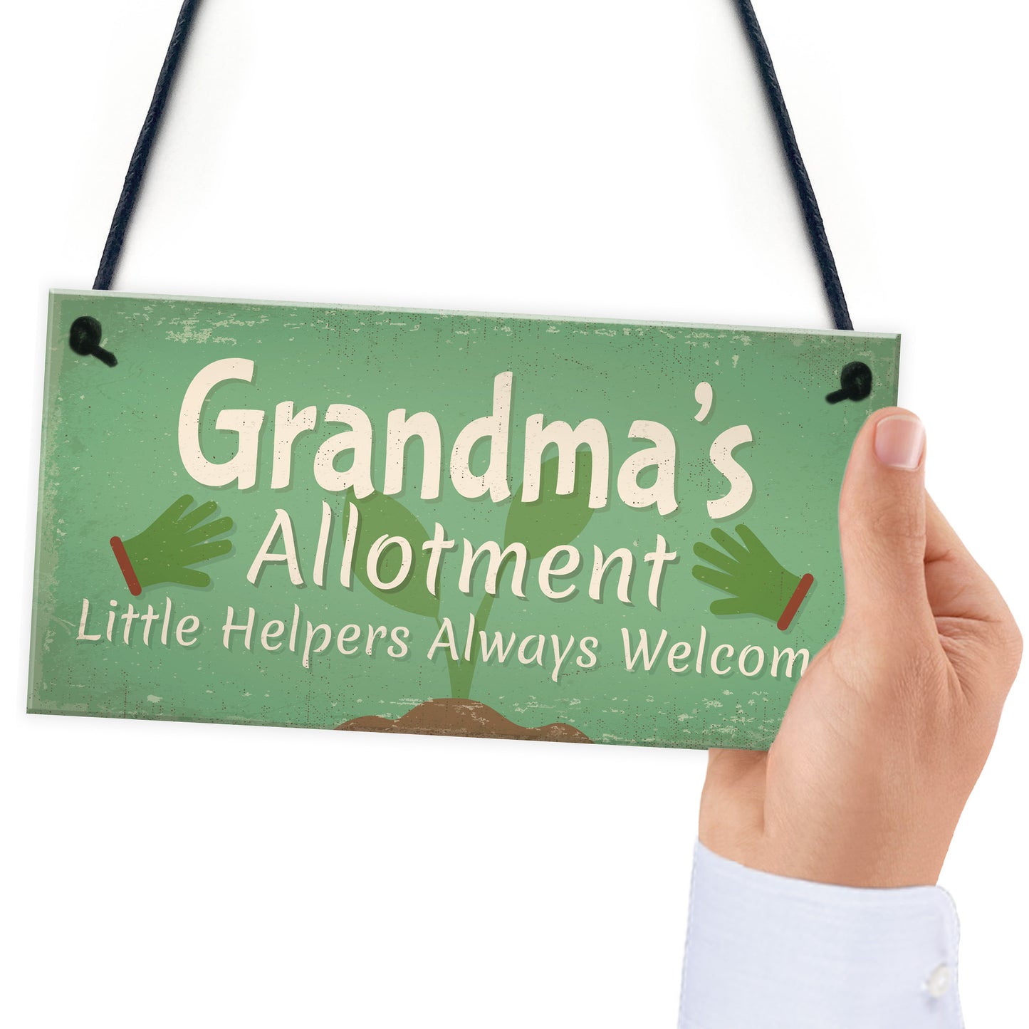 Garden Sign Grandma's Allotment Shed SummerHouse Plaque