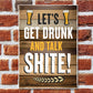 Bar Sign For Home Bar Garden Signs Hanging Sign FUNNY Alcohol