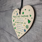 Newborn Baby First Christmas Wood Heart Tree Decoration Bauble