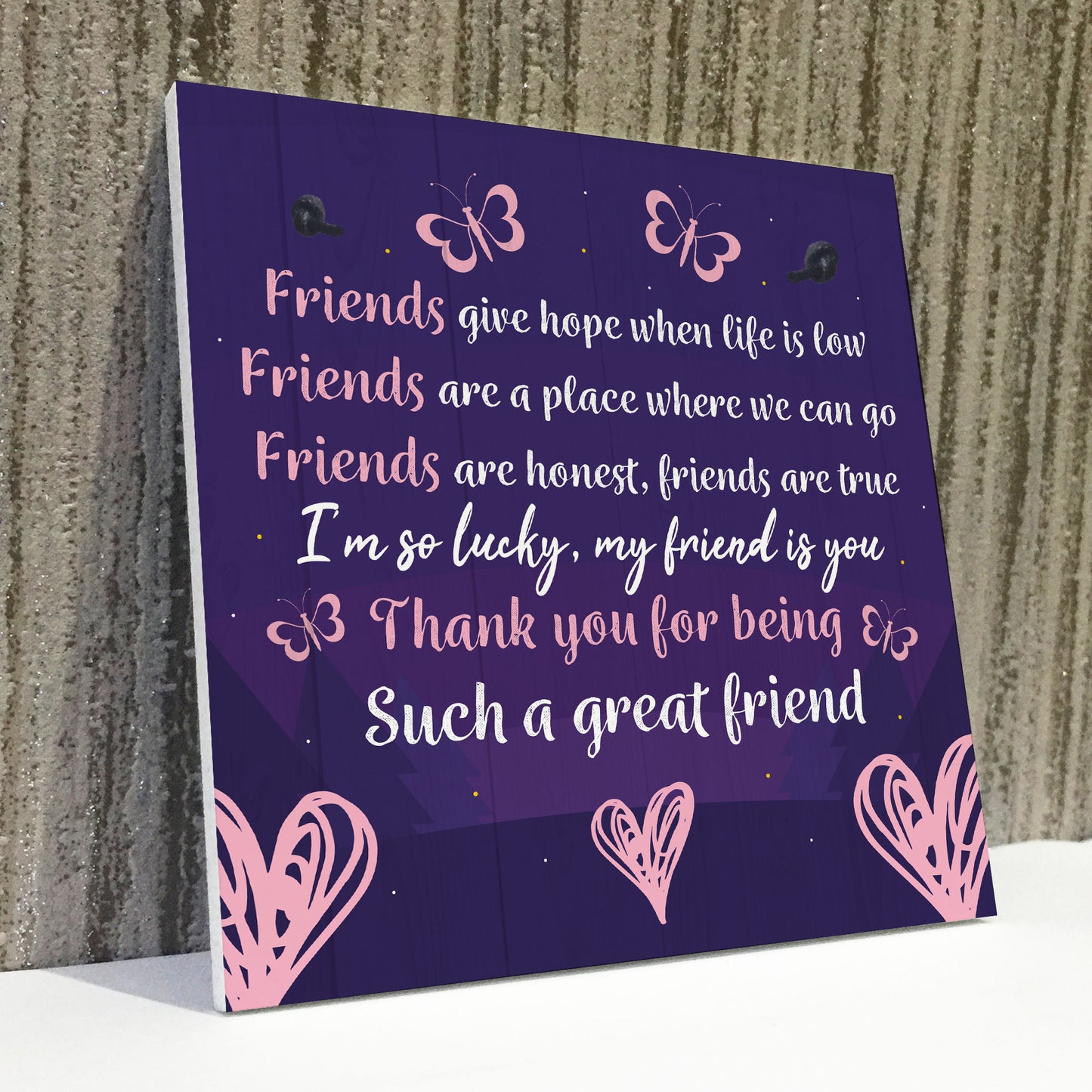Friendship Keepsake Plaque Best Friend Gifts Thank You Birthday
