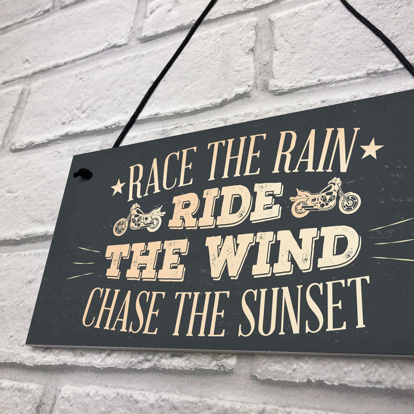 Ride Motorcycle Enthusiast Motorbike Man Cave Sign Vintage Dad