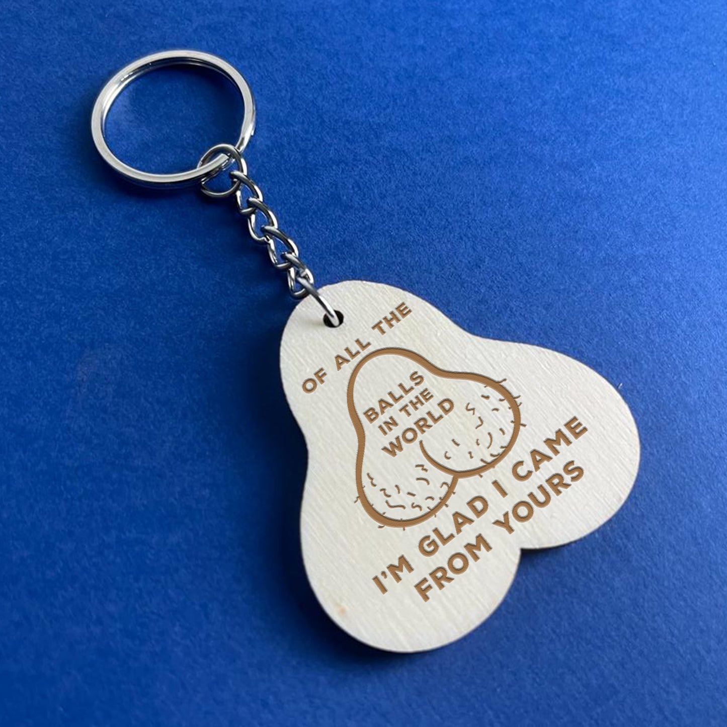 Fathers Day Gifts Funny Keyring Engraved Gift Dad Daddy Birthday