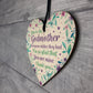 Godmother Thank You Gifts Wood Heart Christening Gift For Friend