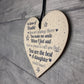 Gifts For Dad Wooden Heart FATHERS DAY Birthday Gift For Him