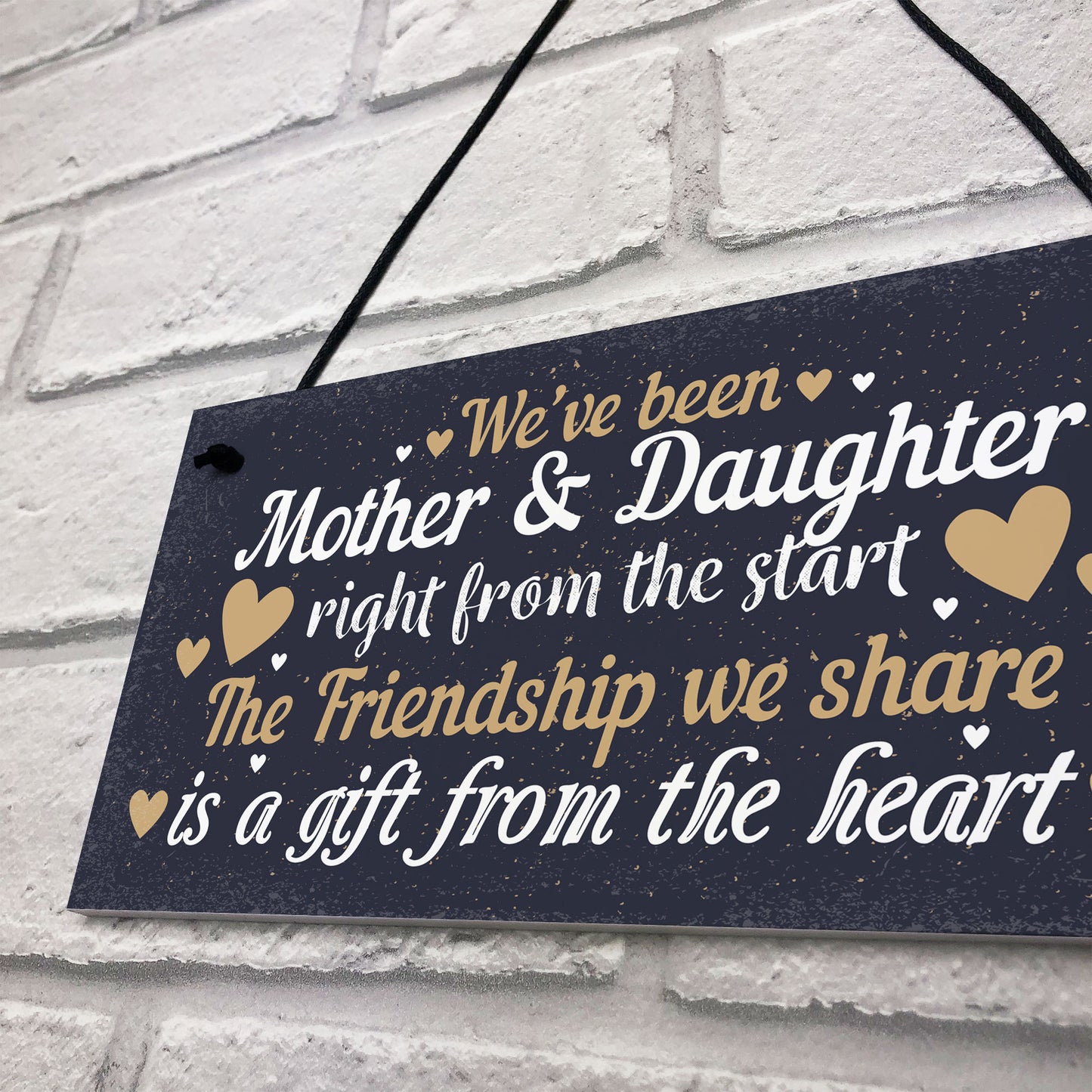 Mother And Daughter Keepsake Gift For Christmas Birthday Sign