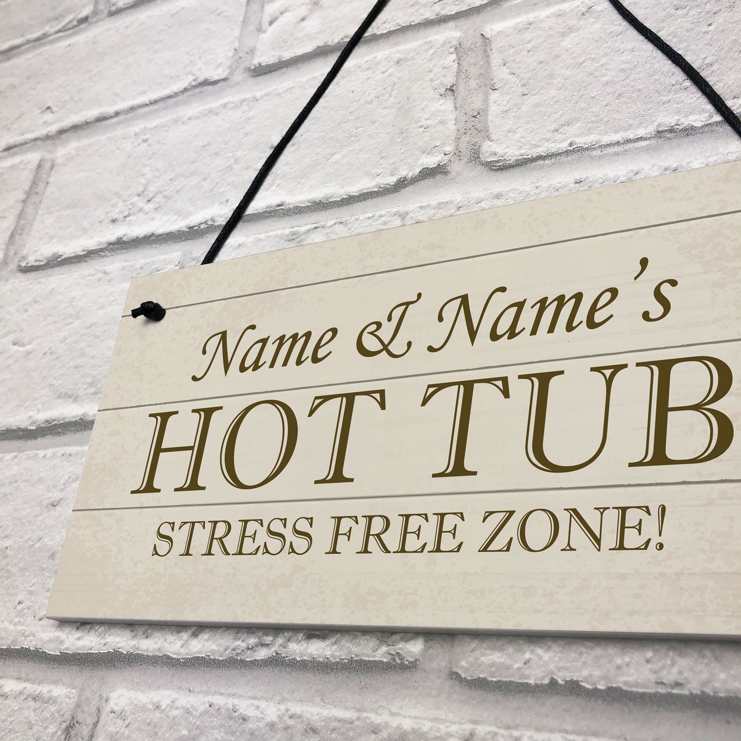 Hot Tub Sign PERSONALISED Any Name Summerhouse Garden