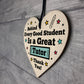 TUTOR Gift Wood Heart Thank You Teacher Tutor Friendship