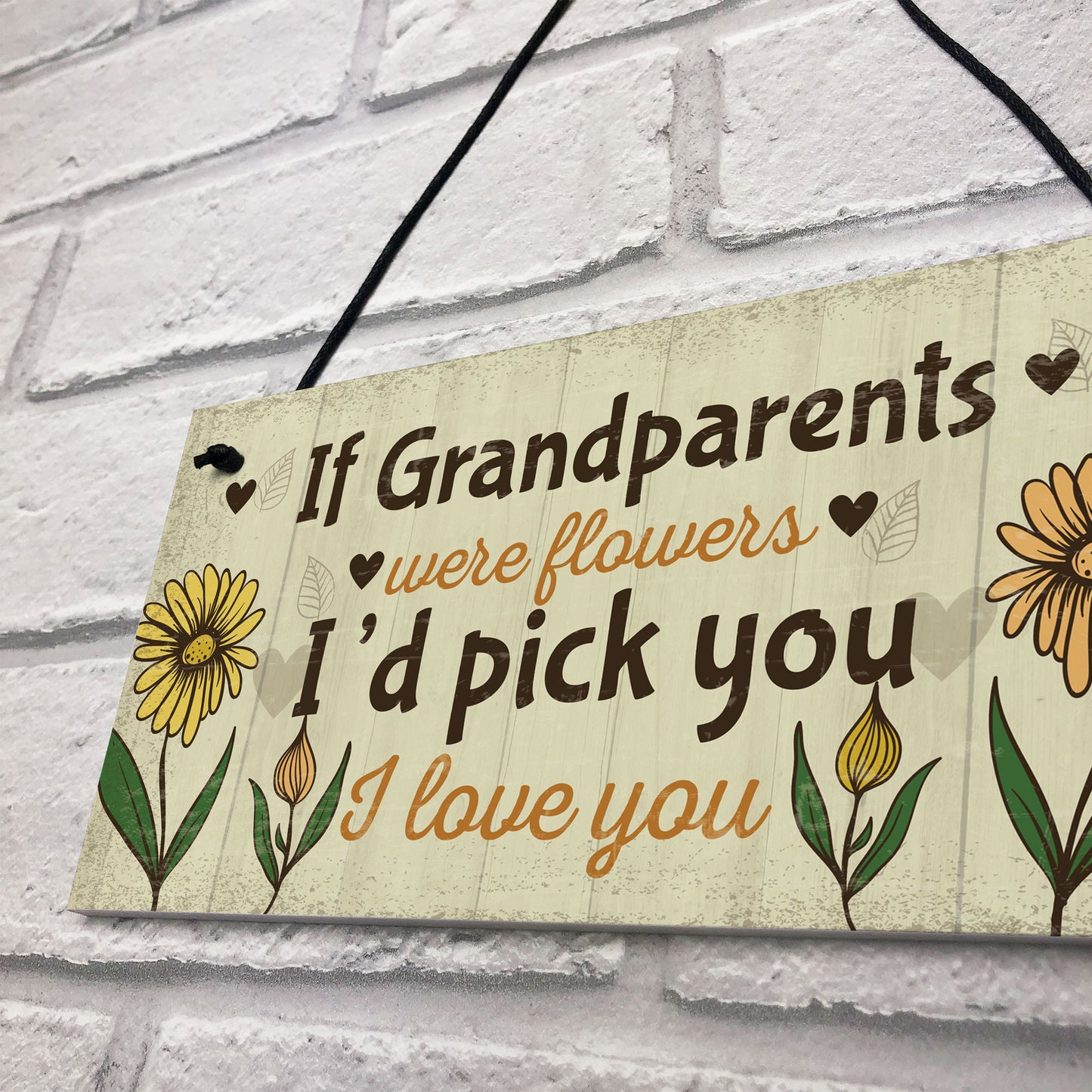 Cute Gift For Nan Grandad Sign Grandparent Plaque Keepsake Gift