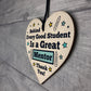 Thank You Gift For MENTOR Wood Heart Teacher Friendship Gift