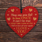 Anniversary Card Gift For Him Or Her WOOD HEART Husband And Wife