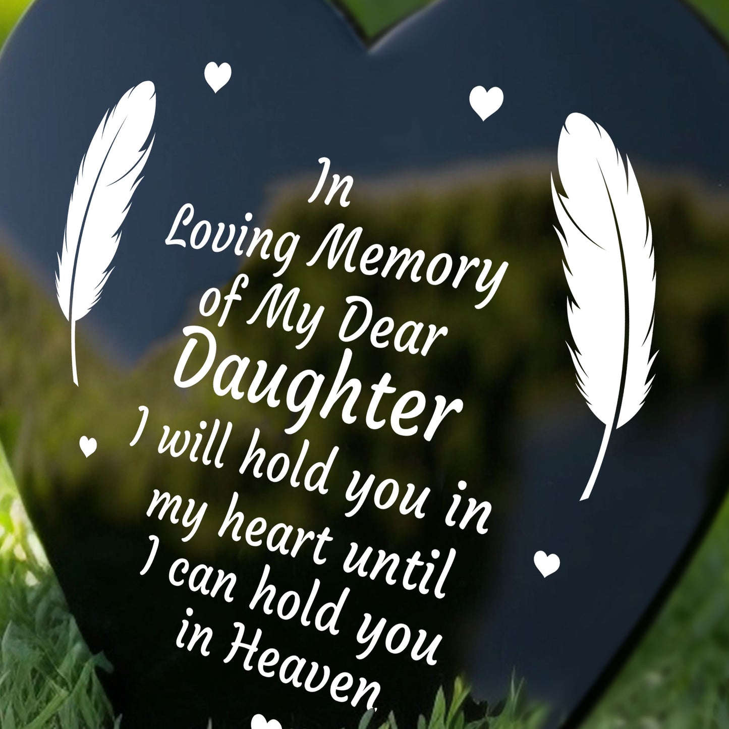 Memorial Plaque For Daughter In Memory Remembrance Plaque