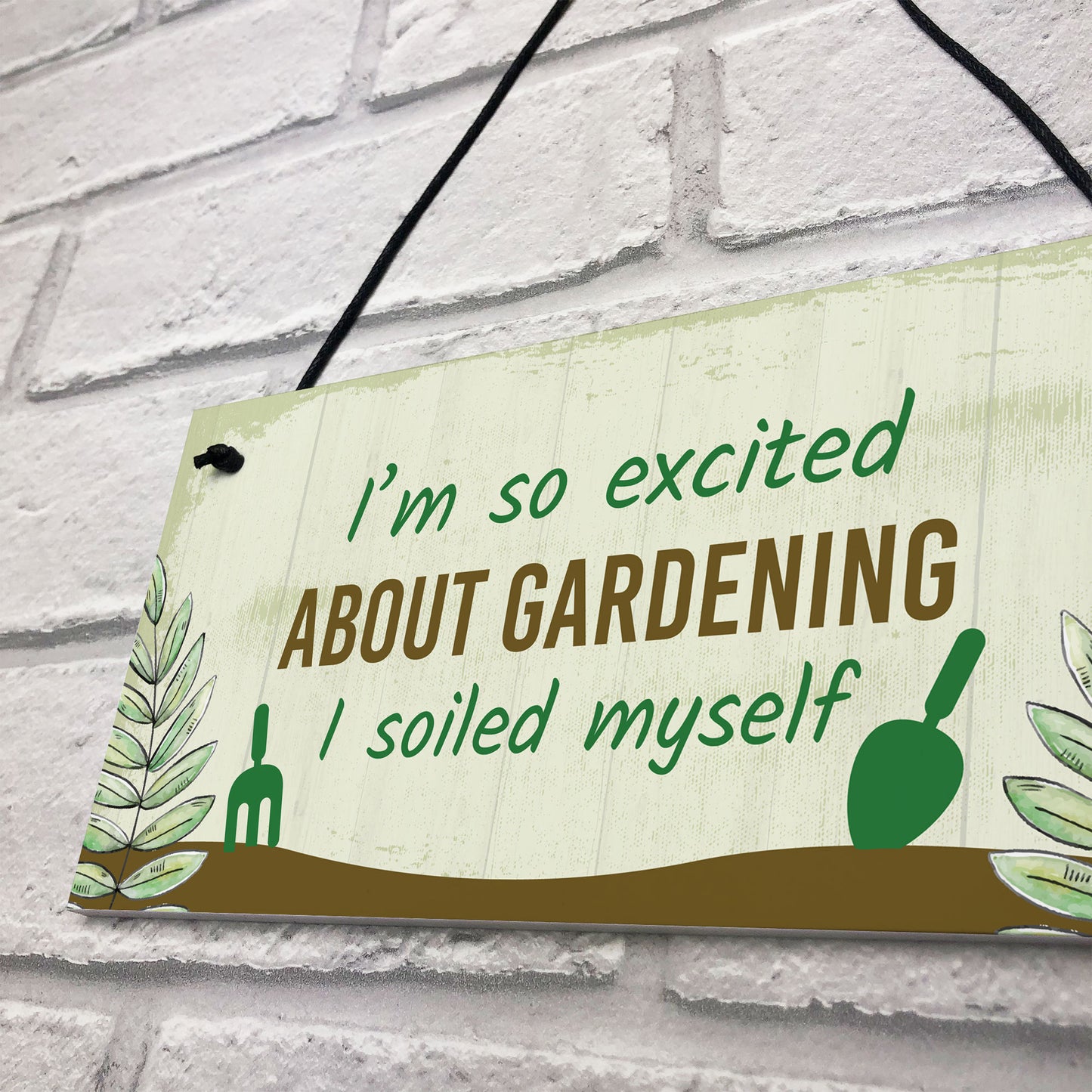 Funny Garden Sign Gift For Gardener Novelty Home Decor Signs