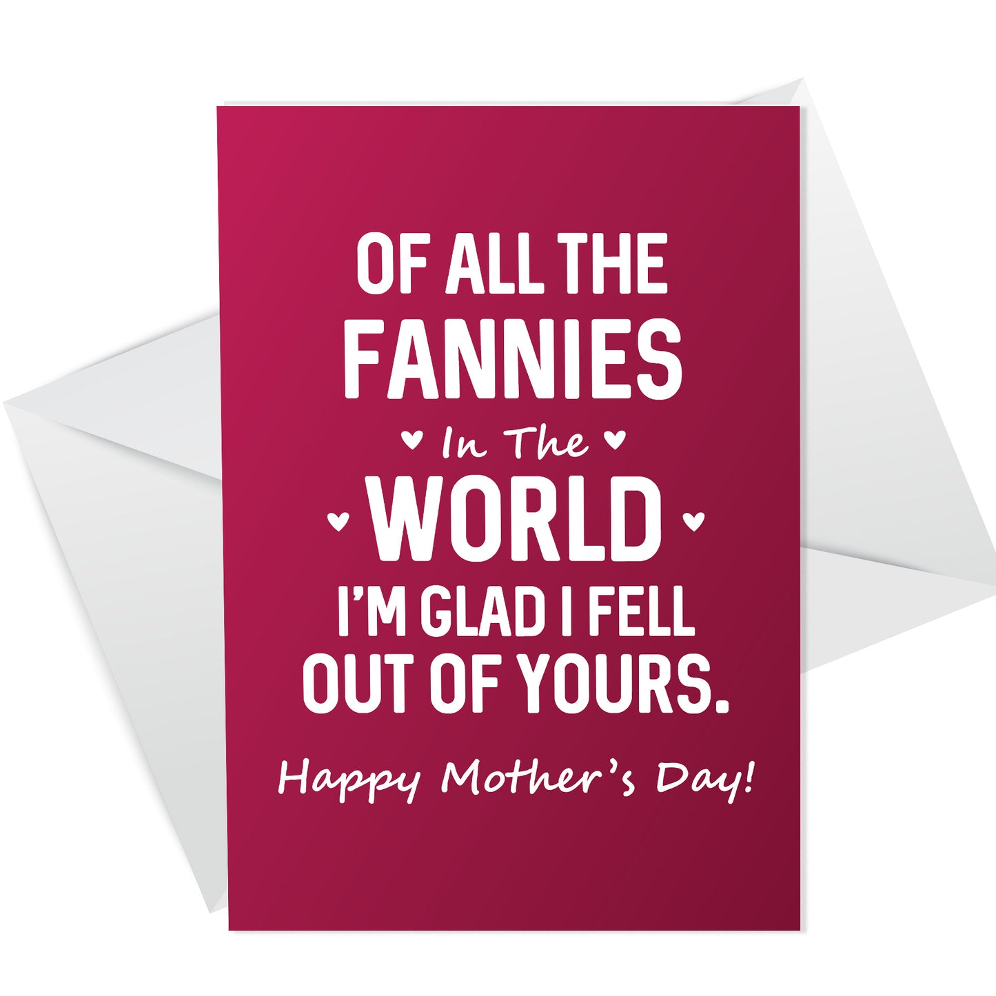 Funny Mothers Day Card For Mum Wooden Heart Mother's Day Gift