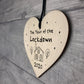 The Year Of The Lockdown Novelty Wood Heart Sign Home Decor