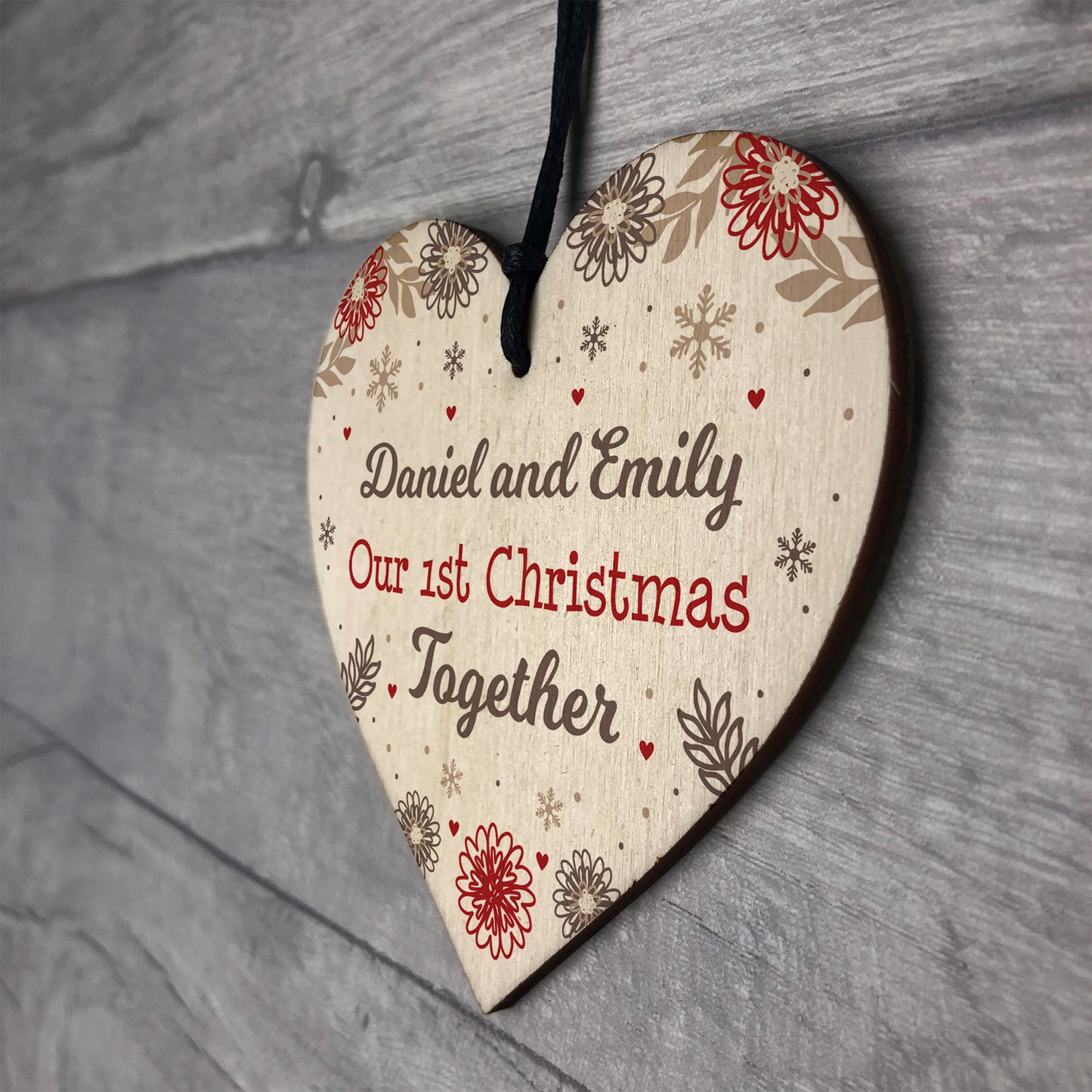 Our First 1st Christmas Together Personalised Tree Decoration