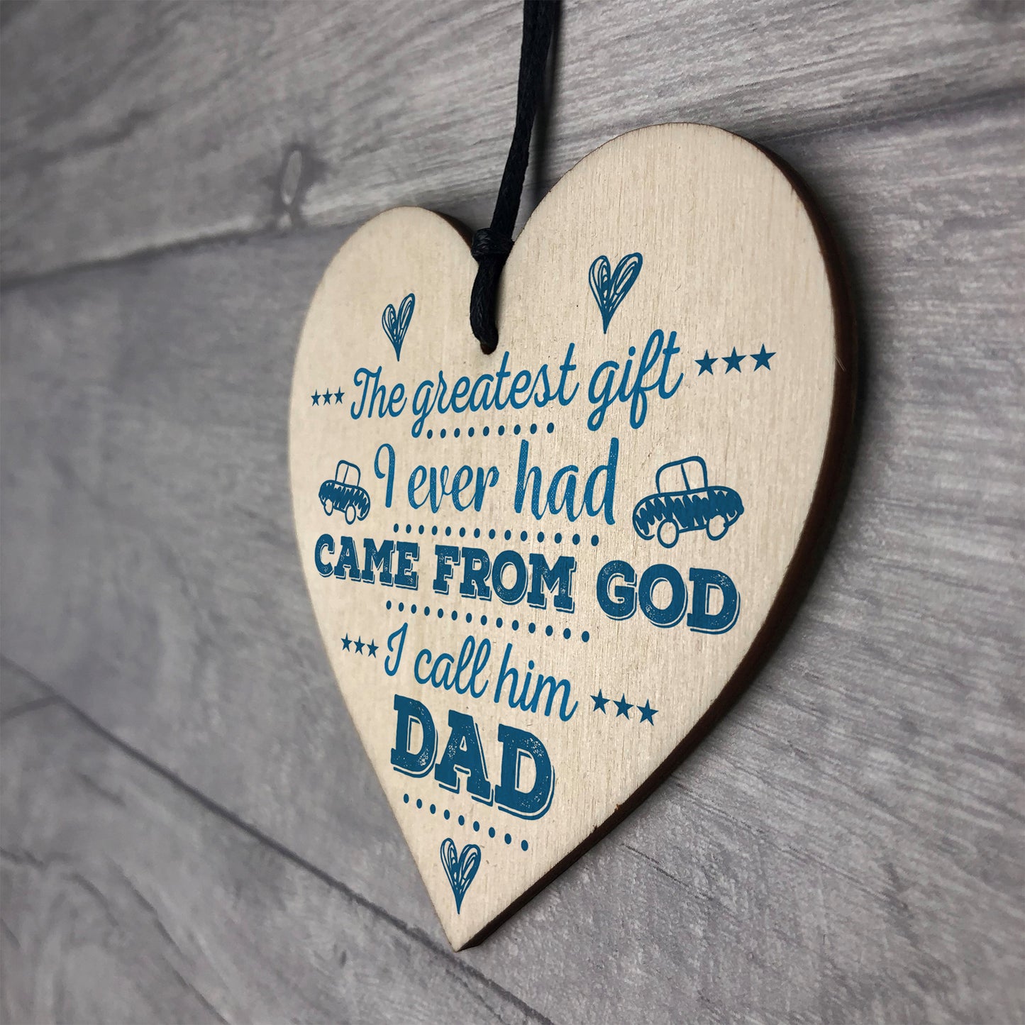 Greatest Gift Dad Wood Sign Husband Grandad Birthday Fathers Day