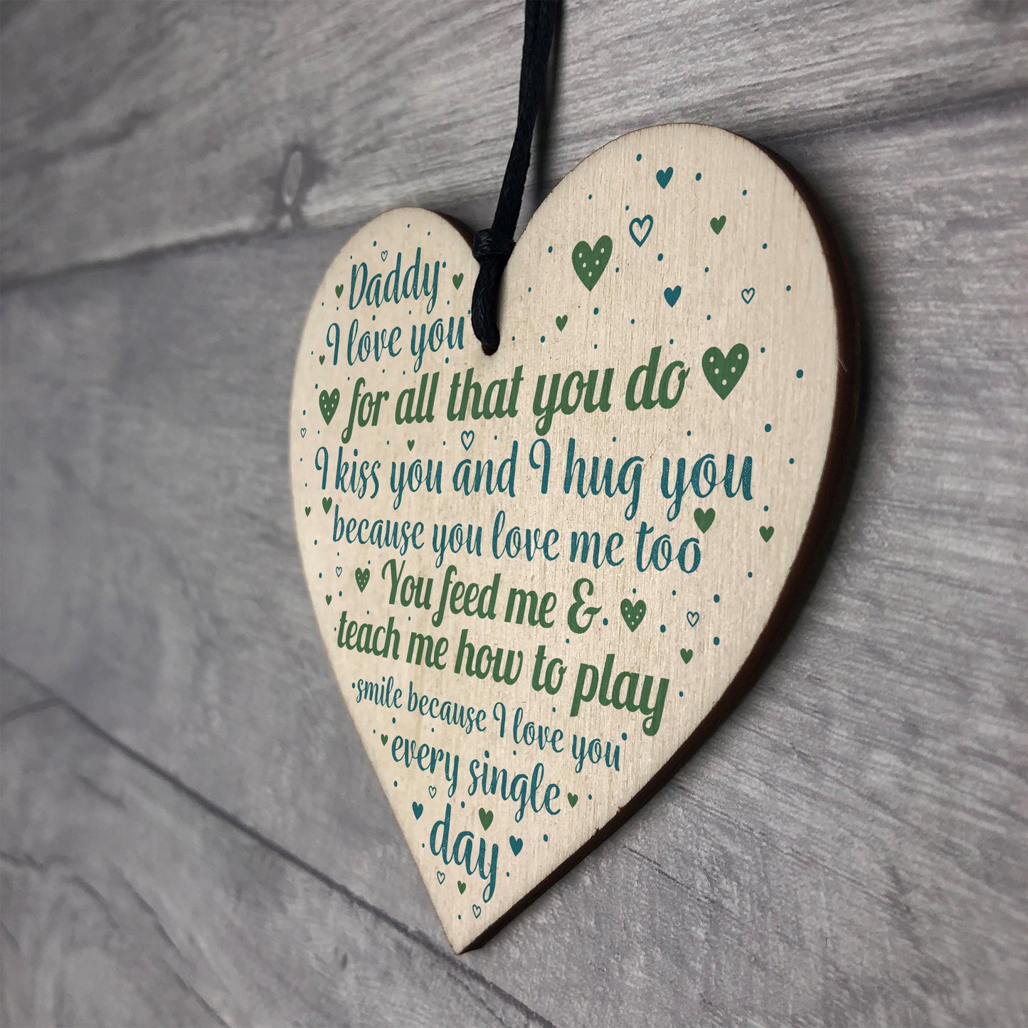 Dad Daddy To Be Gifts Heart Birthday Christmas Gift For Him
