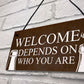 Funny Bar Welcome Sign Novelty Man Cave Gifts Home Bar Decor