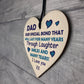 Dad Gift Poem Wood Heart Fathers Day Gifts For Dad From Daughter