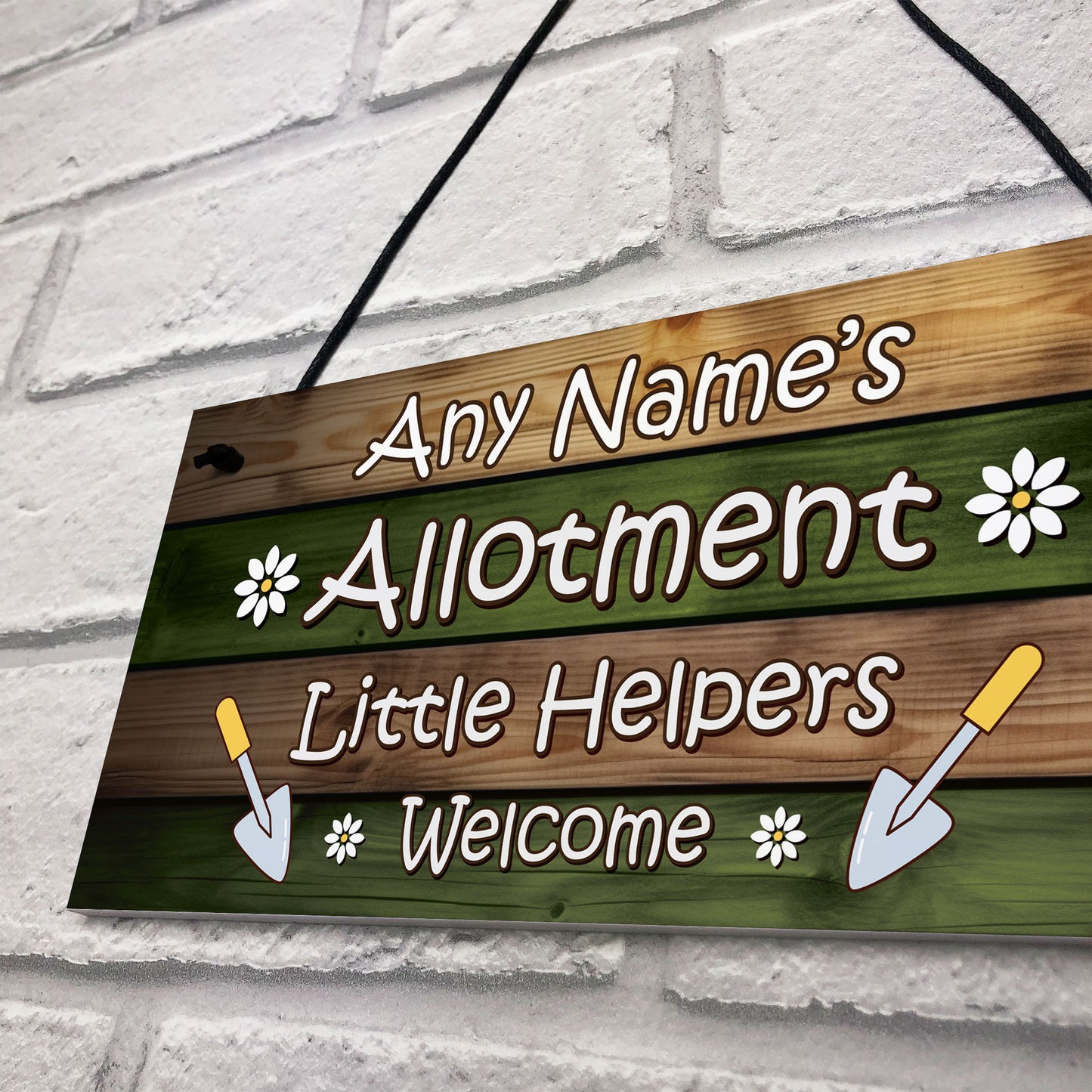 Allotment Sign Personalised Hanging Sign For Garden Summerhouse